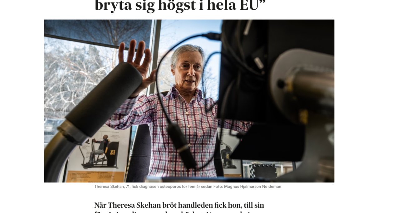 ”I Sverige är risken att bryta sig högst i hela EU”